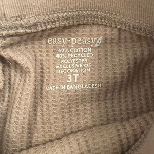 Easy Peasy kangaroo pocket drawstring pants size 3T